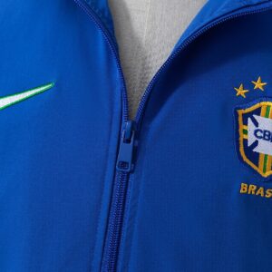 Brazil 1998 Track Jacket Retro Windbreaker – Replica Football Soccer Shirt – S–X