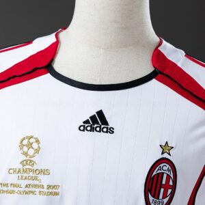 Retro Long Sleeve AC Milan 06_07 Away Jersey – Replica Football Soccer Shirt – S