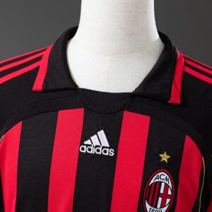 Retro 06_07 AC Milan Long Sleeve Home Jersey – Replica Football Soccer Shirt – S