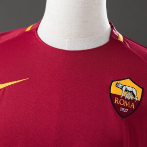 Retro Long Sleeve Roma 17_18 Home Jersey – Replica Football Soccer Shirt – S–XXL