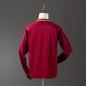 Retro Long Sleeve Roma 17_18 Home Jersey – Replica Football Soccer Shirt – S–XXL