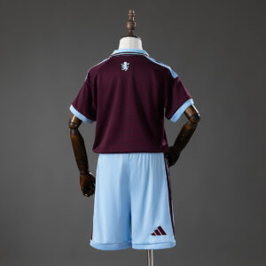 Aston Villa 26_27 Home Kids Kit Jersey – Replica Football Soccer Shirt – Size 16