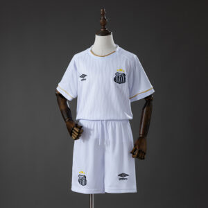 Santos 26_27 Home Kids Kit Jersey – Replica Football Soccer Shirt – Size 16-28