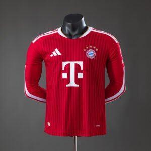 Bayern Munich 26_27 Home Player Version Long Sleeved Jersey – Replica Football S