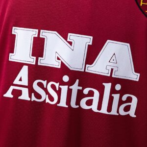 Retro Long Sleeve Roma 98_99 Home Jersey – Replica Football Soccer Shirt – S–XXL