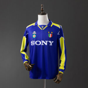 Juv 95_96 Second Away Long Sleeve Retro Jersey – Replica Football Soccer Shirt –
