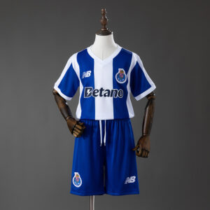 Porto 26_27 Home Kids Kit Jersey – Replica Football Soccer Shirt – Size 16-28