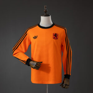 Netherlands 1980 Home Retro Long Sleeved Jersey – Replica Football Soccer Shirt