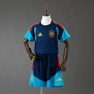 Spain 2026 Player Version Training Kids Kit Jersey - Royal Blue – Replica Footba