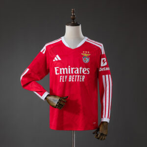 Benfica 26_27 Home Long Sleeved Jersey – Replica Football Soccer Shirt – S–4XL