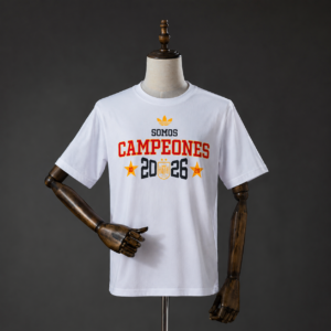 Spain 2026 We Are Champions T-Shirt White | Spain Football Shirt Yupoo S-3XL