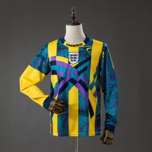 England 1995 Goalkeeper Long-Sleeve Retro Jersey – Replica Football Soccer Shirt