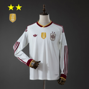 Spain 2026 Away 2-Star Champion Long Sleeve Jersey | Spain Football Jersey Yupoo