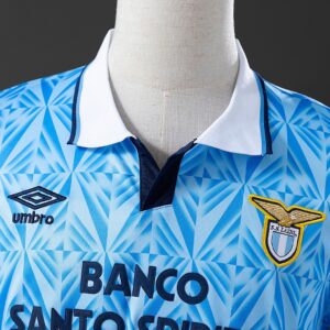 Retro Lazio 91_92 Home Jersey – Replica Football Soccer Shirt – S–XXL
