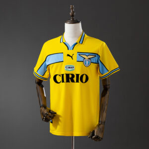Retro Lazio 98_99 Yellow Jersey – Replica Football Soccer Shirt – S–XXL