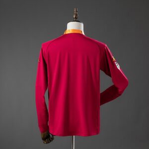 Retro Long Sleeve Roma 00_01 Home Jersey – Replica Football Soccer Shirt – S–XXL