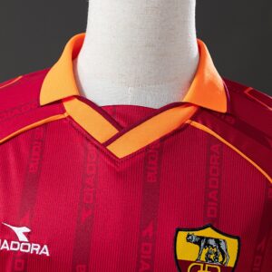 Retro Roma 99_00 Home Jersey – Replica Football Soccer Shirt – S–XXL
