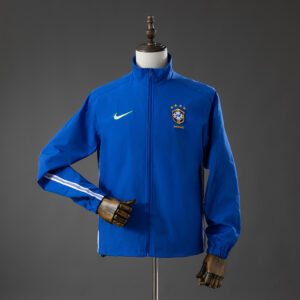 Brazil 1998 Track Jacket Retro Windbreaker – Replica Football Soccer Shirt – S–X