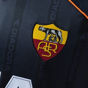 Retro Long Sleeve Roma 99_00 Third Away Jersey – Replica Football Soccer Shirt –