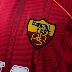Retro Long Sleeve Roma 99_00 Home Jersey – Replica Football Soccer Shirt – S–XXL