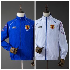 Japan 1998 Reversible Anthem Jacket Retro Windbreaker – Replica Football Soccer
