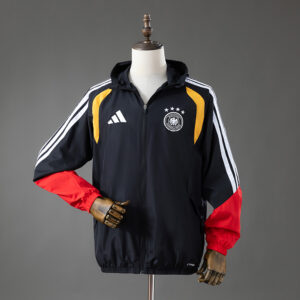 Germany 2026 All Weather Jacket Windbreaker - Black S-XXL – Replica Football Soc
