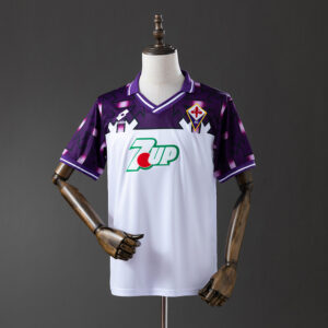 Retro 92_93 Fiorentina Away Jersey – Replica Football Soccer Shirt – S–XXL