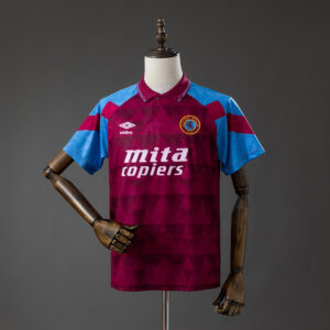 Aston Villa 1998 Home Stadium Retro Jersey – Replica Football Soccer Shirt – S–X