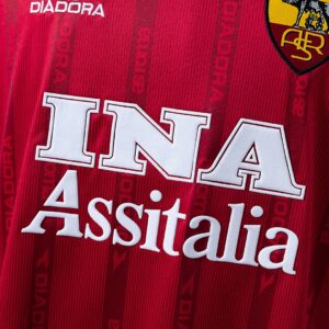 Retro Roma 99_00 Home Jersey – Replica Football Soccer Shirt – S–XXL