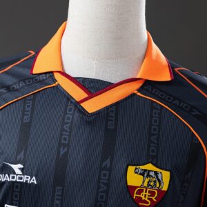 Retro Roma 99_00 Away Jersey – Replica Football Soccer Shirt – S–XXL
