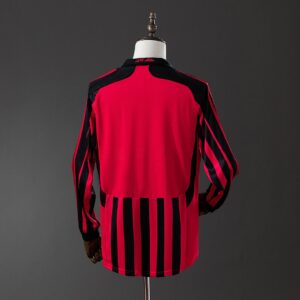 Retro Long Sleeve AC Milan 07_08 Home Jersey – Replica Football Soccer Shirt – S