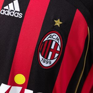 Retro 06_07 AC Milan Long Sleeve Home Jersey – Replica Football Soccer Shirt – S