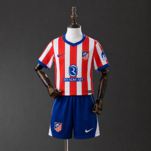 Athletico Madrid 26_27 Home Kids Kit Jersey – Replica Football Soccer Kit – Size