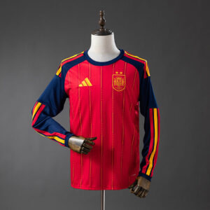 Spain 2026 Home 2-Star Champion Edition Long Sleeve Jersey | Spain Football Jers