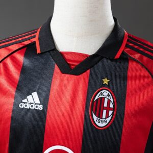 Retro AC Milan 98_99 Home Jersey – Replica Football Soccer Shirt – S–XXL