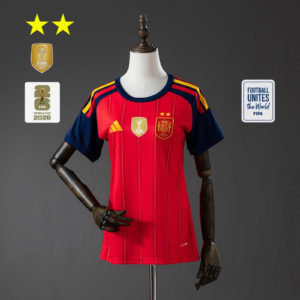 Spain 2026 Home 2-Star Champion Edition Women's Jersey | Spain Football Jersey Y