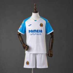 Villarreal 26_27 Away Kids Kit – Replica Football Soccer Kids Kit – Size 16–28