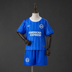 Brighton & Hove Albion 26_27 Home Kids Kit – Replica Football Soccer Kids Kit –