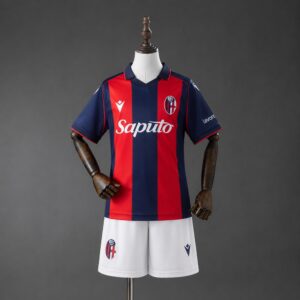 Bologna 26_27 Home Kids Kit – Replica Football Soccer Kids Kit – Size 16–28