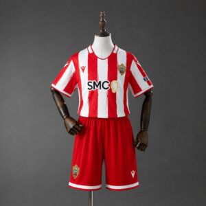 UD Almería 26_27 Kids Kit – Replica Football Soccer Kids Kit – Size 16–28