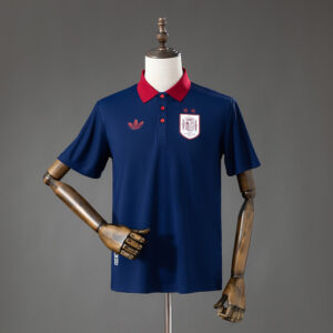 Spain 2026 2 Stars Lifestyler Polo Shirt - Blue S-3XL