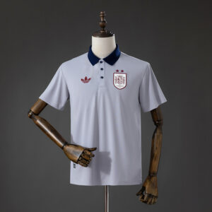 Spain 2026 2 Stars Lifestyler Polo Shirt - Grey S-3XL