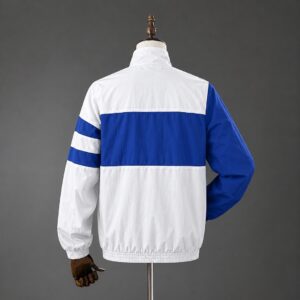 Chelsea 26_27 Full Zip Jacket - White and Blue – Replica Football Soccer Jacket
