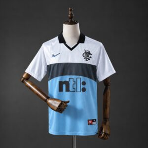 Rangers 99_00 Away Retro Jersey – Replica Football Soccer Shirt – S–XXL