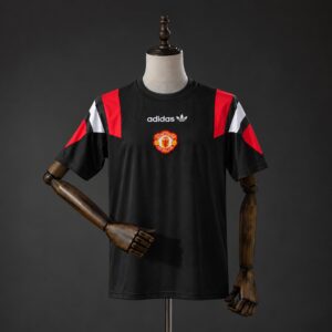 Manchester United 26_27 EQT Black Retro Jersey – Replica Football Soccer Shirt –