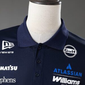 New Era Atlassian Williams F1 2026 Black And Blue Polo Shirt – Formula 1 Racing