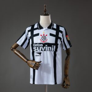 **Corinthians 95_96 Home Retro Jersey – Replica Football Soccer Shirt – S–XXL**