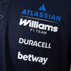 New Era Atlassian Williams F1 2026 Black And Blue Polo Shirt – Formula 1 Racing