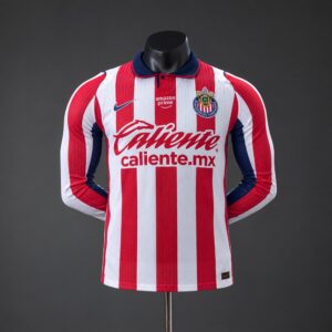 Chivas Guadalajara 26_27 Home Player Version Long Sleeved Jersey – Replica Footb