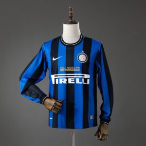 Inter Milan 2010 Home Long Sleeves Retro Jersey – Replica Football Soccer Shirt